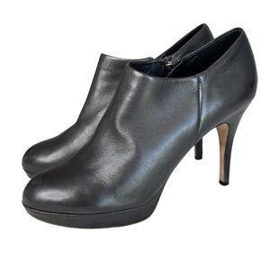 Vince Camuto Elvin High Heel Bootie Shoe Size 7.5 Buttery Soft Black Leather